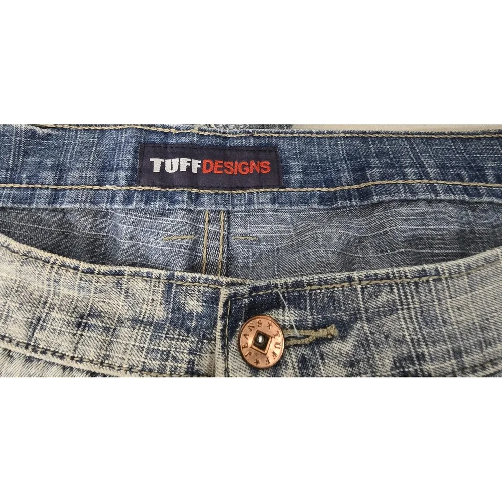 Tuff Designs Womens Capri Jeans‎ Sz 46 Drawstring Cuff - Picture 6 of 9